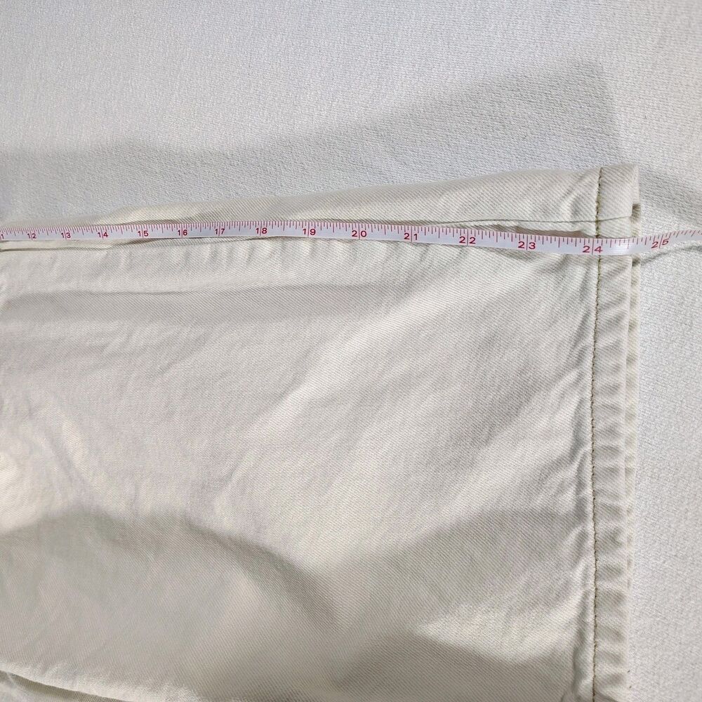 We The Free Women’s Jeans 32 Cream Milk Good Luck Mid-rise Barrel Baggy Loose - Picture 10 of 12